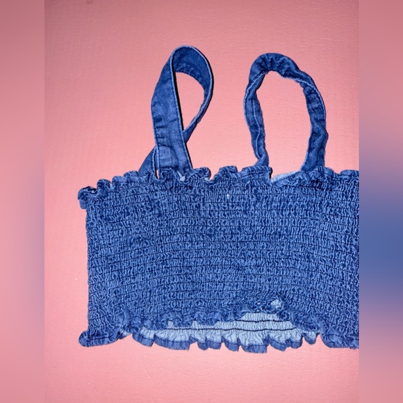 Urban Outfitters Blue Smocked Top - Picture 8 of 9